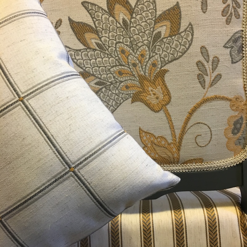 Mix and Match patterns for a unique upholstered chair
