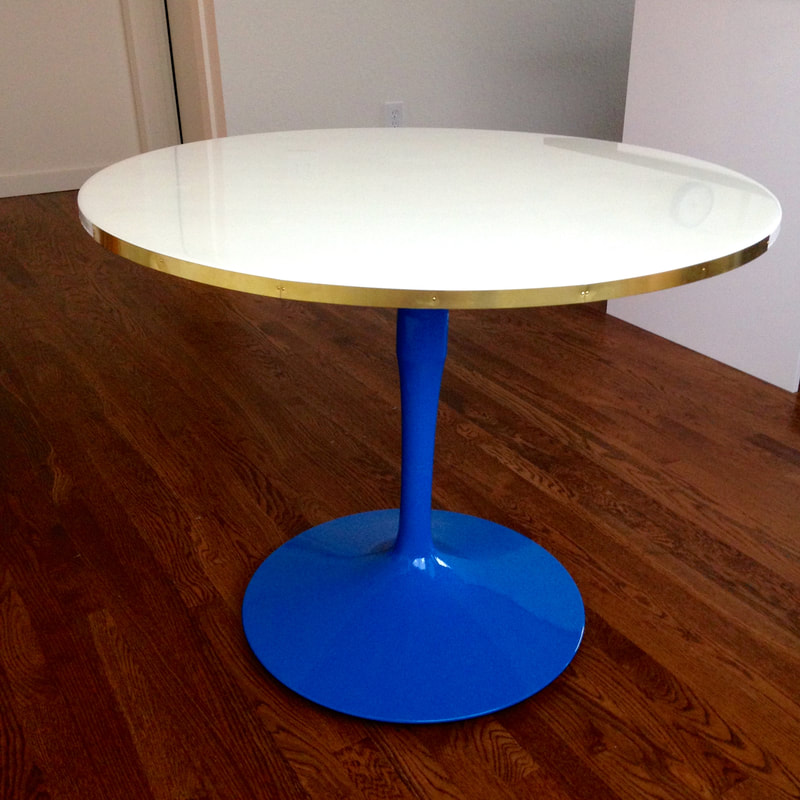 Colorfully Chic Vintage Tulip Table Makeover