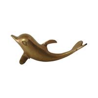 Vintage Brass Dolphin Paperweight