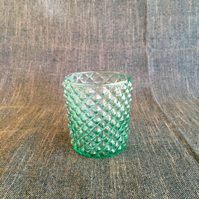 green glass votive