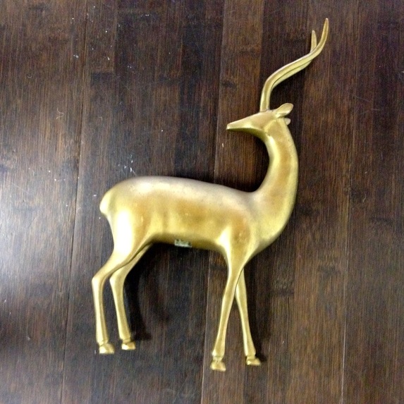 Vintage Brass Antelope, Deer, Gazelle