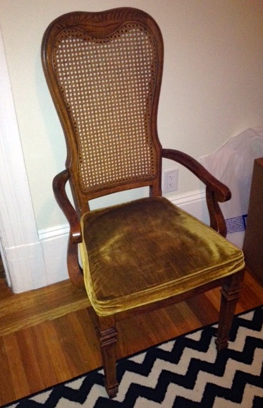 cane arm chair