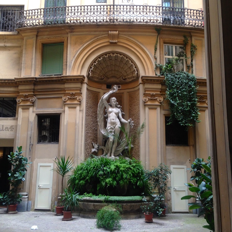 Beautiful statues in Rome, Italy
