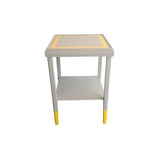 Painted Grey and Yellow side table